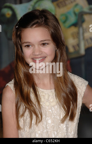 Ciara Bravo at arrivals for RANGO Premiere, Village Theatre in Westwood, Los Angeles, CA February 14, 2011. Photo By: Michael Germana/Everett Collection Stock Photo