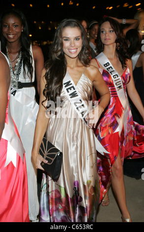 Ria van Dyke (Miss New Zealand) at arrivals for Miss Universe Welcome Event, Mandalay Bay Resort & Hotel, Las Vegas, NV August 13, 2010. Photo By: James Atoa/Everett Collection Stock Photo