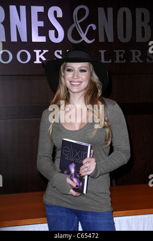 Hilary Duff at in-store appearance for Hilary Duff Book Signing for ELIXIR, Barnes and Noble Book Store at The Grove, Los Angeles, CA October 19, 2010. Photo By: Elizabeth Goodenough/Everett Collection Stock Photo