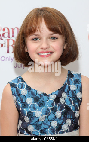 Joey King at arrivals for RAMONA AND BEEZUS Premiere, Madison Square Park, New York, NY July 20, 2010. Photo By: Rob Kim/Everett Collection Stock Photo