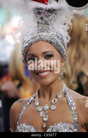 Miss Nevada, Cris Crotz at a public appearance for The Miss America DSW Show Us Your Shoes Parade, Arc de Triomphe at Paris Las Stock Photo