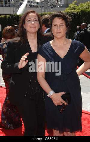 Wendy Melvoin, Lisa Coleman at arrivals for 2010 Creative Arts Emmy Awards, Nokia Theater, Los Angeles, CA August 21, 2010. Photo By: Michael Germana/Everett Collection Stock Photo