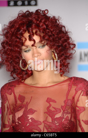 Rihanna at arrivals for The 37th Annual American Music Awards (2010 AMA's) - ARRIVALS, Nokia Theatre L.A. LIVE, Los Angeles, CA Stock Photo