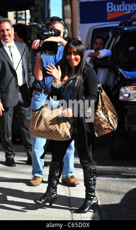 Nicole 'Snooki' Polizzi at talk show appearance for The Late Show with David Letterman - TUE, Ed Sullivan Theater, New York, NY Stock Photo