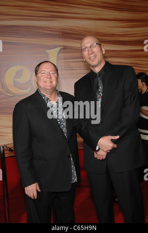 John Lasseter, Roy Conli at arrivals for TANGLED Premiere, El Capitan Theatre, Los Angeles, CA November 14, 2010. Photo By: Michael Germana/Everett Collection Stock Photo