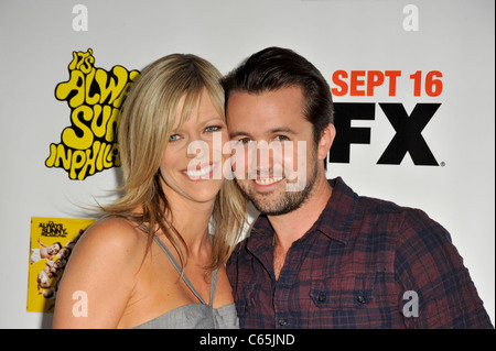 Kaitlin Olson, Rob McElhenney at arrivals for Season Premiere Screening of FX Network's IT'S ALWAYS SUNNY IN PHILADELPHIA and THE LEAGUE, Arclight Cinerama Dome, Los Angeles, CA September 14, 2010. Photo By: Robert Kenney/Everett Collection Stock Photo