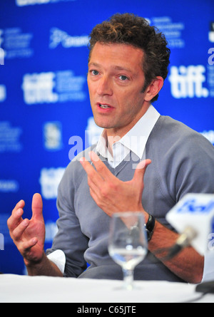 Vincent Cassel at the press conference for BLACK SWAN Press Conference at Toronto International Film Festival (TIFF), Hyatt Regency Hotel, Toronto, ON September 14, 2010. Photo By: Gregorio T. Binuya/Everett Collection Stock Photo