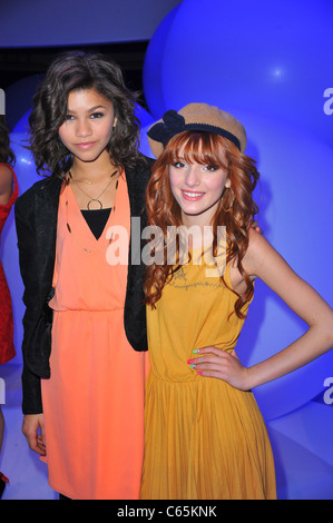 Zendaya, Bella Thorne at a public appearance for Disney Kids and Family Upfront 2011, Gotham Hall, New York, NY March 16, 2011. Stock Photo