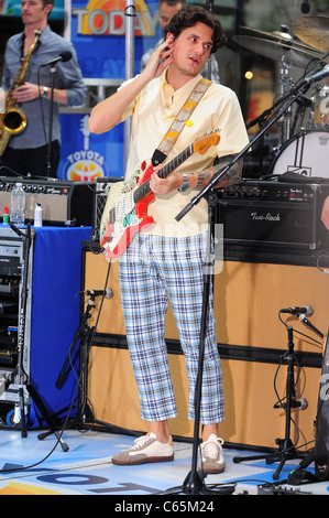 John Mayer on stage for NBC Today Show Concert with John Mayer, Rockefeller Plaza, New York, NY July 23, 2010. Photo By: Gregorio T. Binuya/Everett Collection Stock Photo