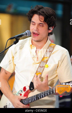 John Mayer on stage for NBC Today Show Concert with John Mayer, Rockefeller Plaza, New York, NY July 23, 2010. Photo By: Gregorio T. Binuya/Everett Collection Stock Photo