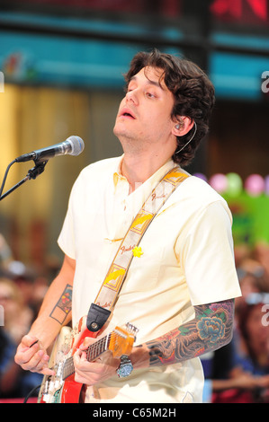 John Mayer on stage for NBC Today Show Concert with John Mayer, Rockefeller Plaza, New York, NY July 23, 2010. Photo By: Gregorio T. Binuya/Everett Collection Stock Photo