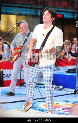 John Mayer on stage for NBC Today Show Concert with John Mayer, Rockefeller Plaza, New York, NY July 23, 2010. Photo By: Gregorio T. Binuya/Everett Collection Stock Photo