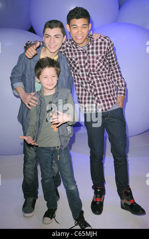 Adam Irigoyen, Roshon Fegan, Davis Cleveland at a public appearance for Disney Kids and Family Upfront 2011, Gotham Hall, New York, NY March 16, 2011. Photo By: Kristin Callahan/Everett Collection Stock Photo