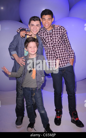 Adam Irigoyen, Roshon Fegan, Davis Cleveland at a public appearance for Disney Kids and Family Upfront 2011, Gotham Hall, New York, NY March 16, 2011. Photo By: Kristin Callahan/Everett Collection Stock Photo