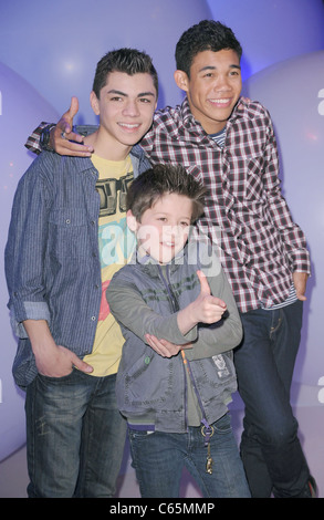 Adam Irigoyen, Roshon Fegan, Davis Cleveland at a public appearance for Disney Kids and Family Upfront 2011, Gotham Hall, New York, NY March 16, 2011. Photo By: Kristin Callahan/Everett Collection Stock Photo