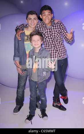 Adam Irigoyen, Roshon Fegan, Davis Cleveland at a public appearance for Disney Kids and Family Upfront 2011, Gotham Hall, New York, NY March 16, 2011. Photo By: Kristin Callahan/Everett Collection Stock Photo