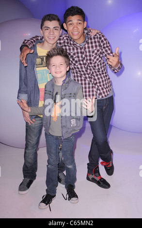 Adam Irigoyen, Roshon Fegan, Davis Cleveland at a public appearance for Disney Kids and Family Upfront 2011, Gotham Hall, New York, NY March 16, 2011. Photo By: Kristin Callahan/Everett Collection Stock Photo