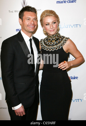 Ryan Seacrest, Julianne Hough at the after-party for The Weinstein Company and Relativity Media 2011 Golden Globes After Party, Stock Photo
