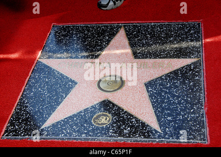 Christina Aguilera star at the induction ceremony for Star on the Hollywood Walk of Fame Ceremony for Christina Aguilera, Hollywood Boulevard, Los Angeles, CA November 15, 2010. Photo By: Michael Germana/Everett Collection Stock Photo