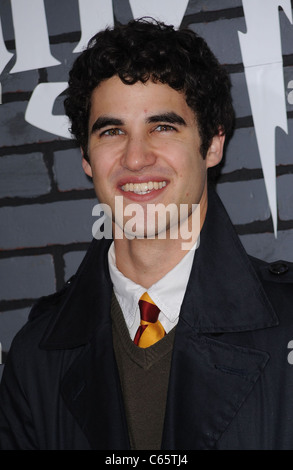 Darren Criss at arrivals for Harry Potter & the Deathly Hallows - Part 1 Premiere, Alice Tully Hall at Lincoln Center, New York, NY November 15, 2010. Photo By: Kristin Callahan/Everett Collection Stock Photo