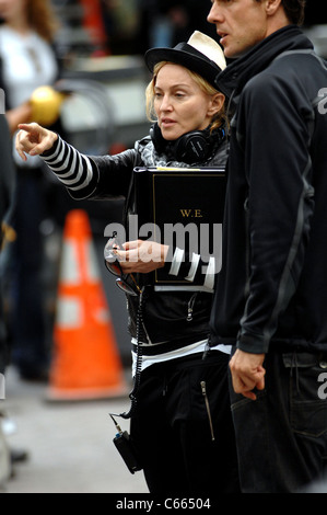 Madonna on location for Madonna Directing Film Shoot for W.E., Manhattan, New York, NY September 17, 2010. Photo By: William D. Stock Photo