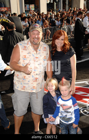 Larry the Cable Guy, Cara Whitney at arrivals for CARS 2 World Premiere, El Capitan Theatre, Los Angeles, CA June 18, 2011. Photo By: Michael Germana/Everett Collection Stock Photo