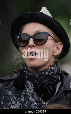 Madonna on location for Madonna Directing Film Shoot for W.E., Central Park, New York, NY September 17, 2010. Photo By: Kristin Stock Photo
