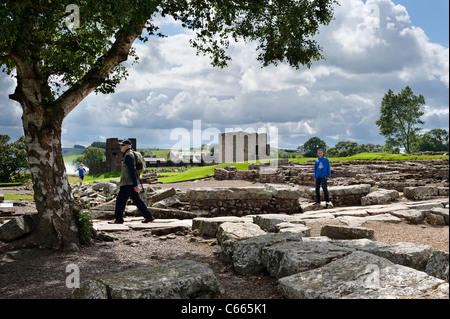 Vindolanda Roman Fort Stock Photo