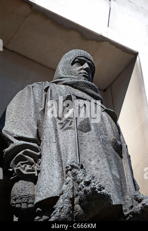 Ernest Shackleton statue, Exhibition road Knightsbridge, London Stock ...
