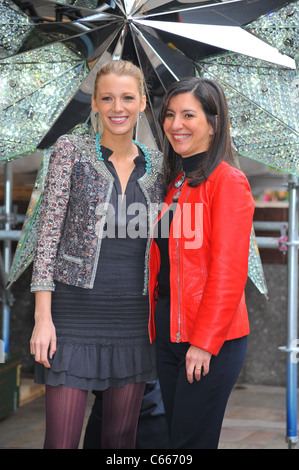 Blake Lively, Livia Marotta at a public appearance for Unveiling of the Swarovski Star Crowning The 2010 Rockefeller Center Christmas Tree, Rockefeller Plaza, New York, NY November 18, 2010. Photo By: Gregorio T. Binuya/Everett Collection Stock Photo