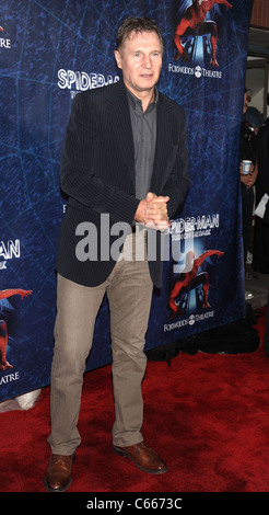 Liam Neeson in attendance for Spider-Man: Turn Off The Dark Opening Night on Broadway, The Foxwoods Theatre, New York, NY June 14, 2011. Photo By: Rob Rich/Everett Collection Stock Photo