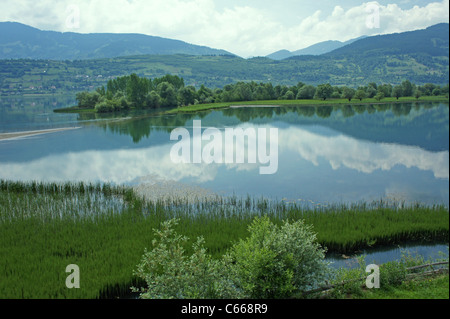 Plavsko jezero, Lake Plav, Montenegro, panorama Stock Photo - Alamy