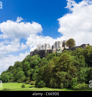 Stirling Castle viewed from King's Knot Gardens, Stirling, Scotland, UK. Scottish castles. Stock Photo