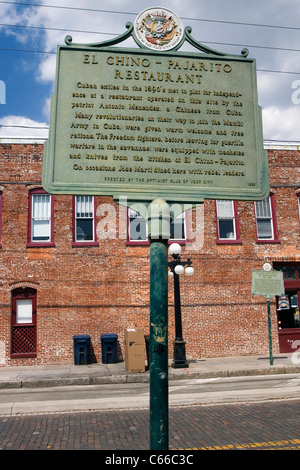 EL CHINO-PAJARITO RESTAURANT. Restaurant operated on this site by the patriot Antonio Menendez, a Chinese from Cuba. Stock Photo