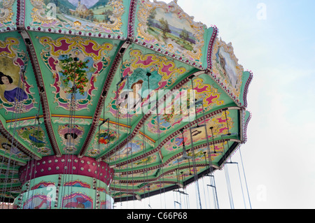 Chairoplane or swing carousel at the Prater, Vienna, Austria, Europe Stock Photo