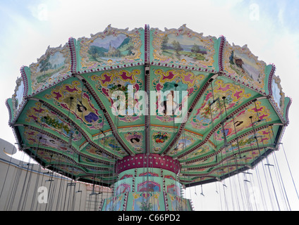 Chairoplane or swing carousel at the Prater, Vienna, Austria, Europe Stock Photo