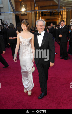 Steven Spielberg with guest at arrivals for The 83rd Academy Awards Oscars - Arrivals Part 1, The Kodak Theatre, Los Angeles, CA February 27, 2011. Photo By: Elizabeth Goodenough/Everett Collection Stock Photo