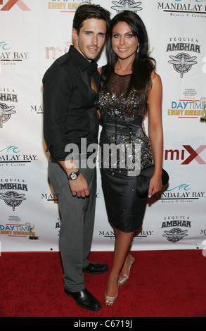 Brandon Beemer, Nadia Bjorlin at a public appearance for miX Lounge Official Pre-Party for 2010 Daytime Entertainment Emmy Awards, The Hotel at Mandalay Bay, Las Vegas, NV June 26, 2010. Photo By: James Atoa/Everett Collection Stock Photo