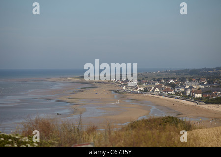 Surrounding area overlooking the infamous Omaha Beach, Normandy Stock Photo