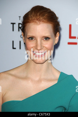 Jessica Chastain at arrivals for THE TREE OF LIFE Screening at LACMA, Bing Theatre, Los Angeles, CA May 24, 2011. Photo By: Dee Stock Photo