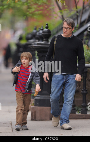 James Wilkie Broderick And Matthew Broderick Matthew Broderick Walking ...