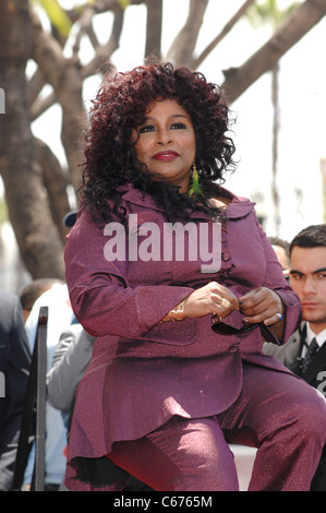 Chaka Khan at the induction ceremony for Star on the Hollywood Walk of Fame Ceremony for Chaka Khan, Hollywood Boulevard, Los Angeles, CA May 19, 2011. Photo By: Elizabeth Goodenough/Everett Collection Stock Photo