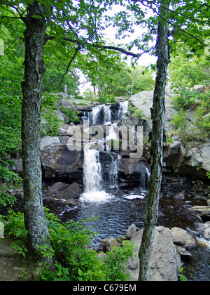 Chapman Falls, Devil's Hopyard State Park, Connecticut Stock Photo