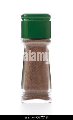 Allspice bottle isolated on the white background Stock Photo