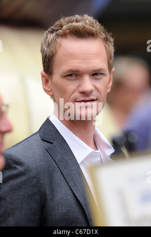 Neil Patrick Harris, attends the New York Smurf Week kick off ceremony at Smurfs Village at Merchant's Gate, Central Park out and about for CELEBRITY CANDIDS - MON, , New York, NY July 25, 2011. Photo By: Ray Tamarra/Everett Collection Stock Photo