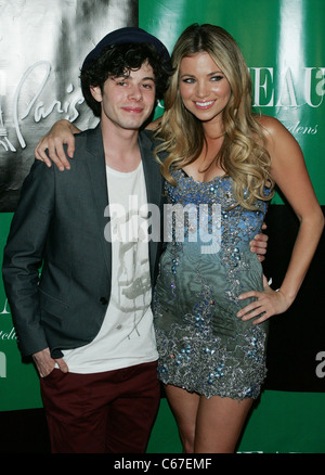 Paul Iacono, Amber Lancaster at arrivals for Charlie Sheen Hosts at Chateau, Chateau Nightclub & Gardens at Paris Las Vegas, Las Vegas, NV April 30, 2011. Photo By: James Atoa/Everett Collection Stock Photo