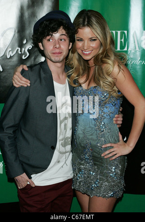 Paul Iacono, Amber Lancaster at arrivals for Charlie Sheen Hosts at Chateau, Chateau Nightclub & Gardens at Paris Las Vegas, Las Vegas, NV April 30, 2011. Photo By: James Atoa/Everett Collection Stock Photo