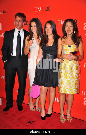 Amy Chua, Family at arrivals for TIME 100 GALA, Frederick P. Rose Hall - Jazz at Lincoln Center, New York, NY April 26, 2011. Photo By: Gregorio T. Binuya/Everett Collection Stock Photo