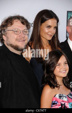 Guillermo del Toro, Katie Holmes, Bailee Madison at arrivals for Don't Be Afraid of the Dark Premiere, Regal Cinemas L.A. Live, Stock Photo
