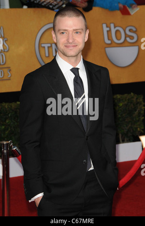 Justin Timberlake at arrivals for 17th Annual Screen Actors Guild SAG Awards - ARRIVALS, Shrine Auditorium, Los Angeles, CA January 30, 2011. Photo By: Dee Cercone/Everett Collection Stock Photo